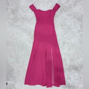 Chic Strapless Pink Dress